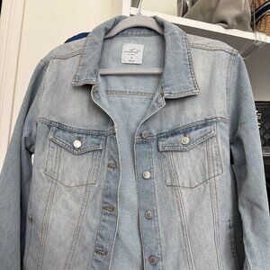 💎 Sweetheart Los Angeles Light Wash Denim Jacket w/ Rhinestone Fringe - 1X - NW